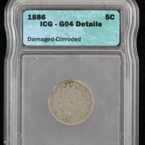 1886 Liberty Nickel ICG G-4 Details 2BQB