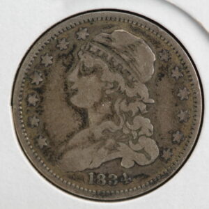 1834 Capped Bust Quarter VF 2BRM