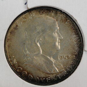1953-D Franklin Half Dollar CH BU+ 2PS5