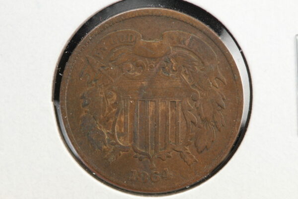 1864 Two Cent F-12 2YWY