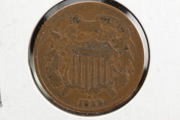 1869 Two Cent VF-20 21QD