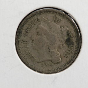 1867 Three Cent Nickel VF-20 2OJX