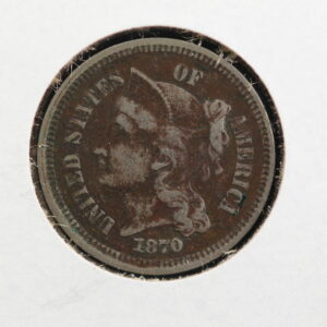 1870 Three Cent Nickel XF-40 2910