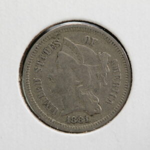 1881 Three Cent Nickel AU-50 2Y5K