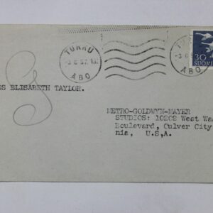 Elizabeth Taylor Addressed Envelope 23SK