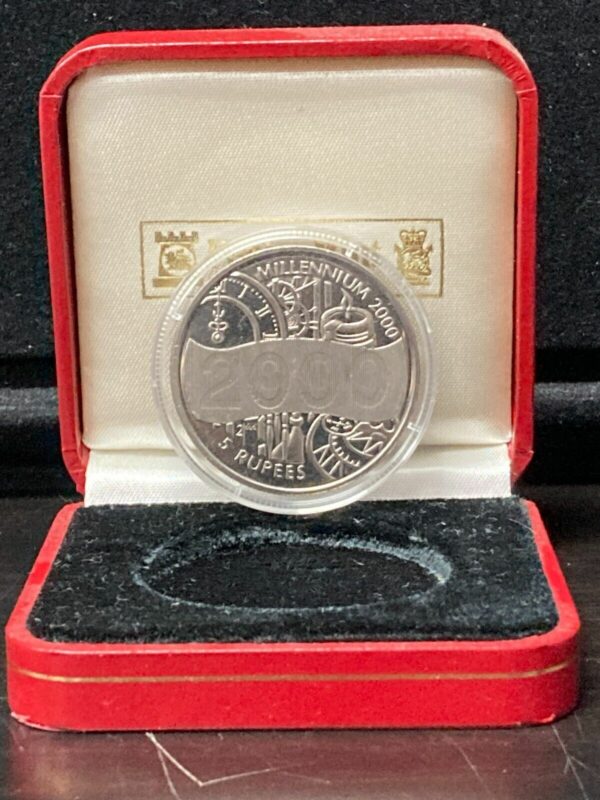 1999 2000 Seychelles Millennium Coin 5 Rupees KM# 112 2VNO