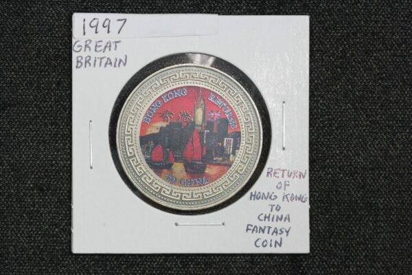 1997 Great Britain $1 Return of Hong Kong to China 21DA