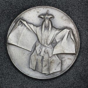 1972 Samurai Matsuoka Japan 6.52 oz Sterling Silver Franklin Mint Medal 2PQ7