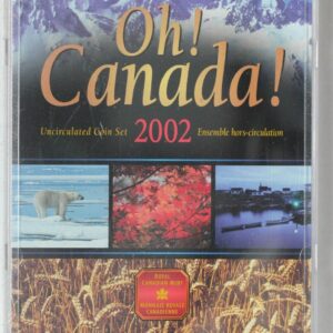 2002 Oh! Canada! Uncirculated Coin Set New in Box Unopened 3FJV