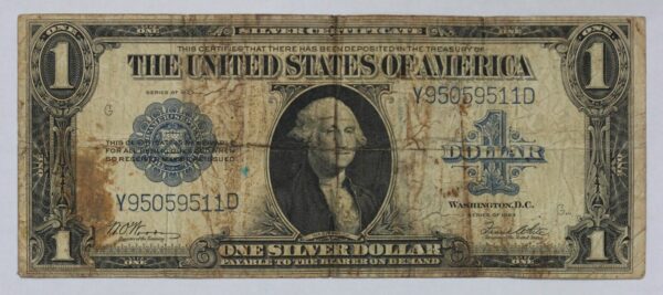 Series of 1923 $1 Large Silver Certificate FR# 238. VG+ 37T6