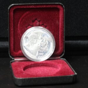 1995 Canada Hudson Bay 325th Anniversary Silver $1 KM# 259 OGP 37RZ