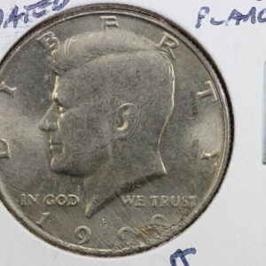 1990-P Kennedy Half Dollar Incomplete Planchet Mint Error AU+ 2BNZ