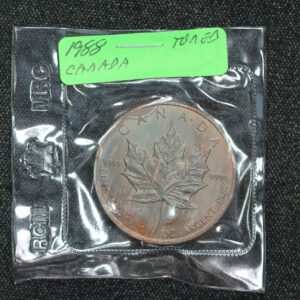 1988 Canada $5 Silver Maple Leaf RCM Packet 3FI7