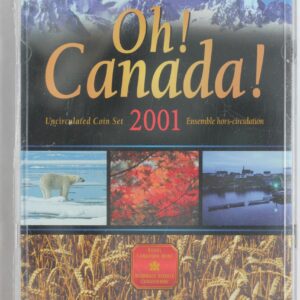 2001 Oh! Canada! Uncirculated Coin Set New in Box Unopened 37U3