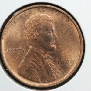 1909 Lincoln Wheat Cent Red BU 2I52