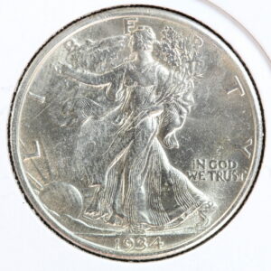 1934 Walking Liberty Half Dollar AU+++ 3NQ0