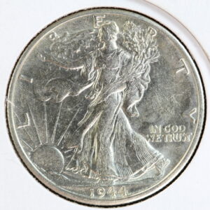 1944-D Walking Liberty Half Dollar BU++ 3VFN