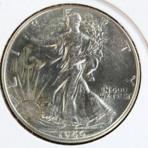 1946 Walking Liberty Half Dollar CH BU+ 3VFP