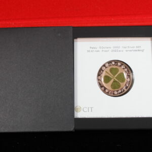 2022 One Ounce of Luck Colored Palau Proof $5 3O8A