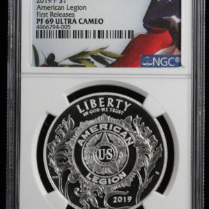 2019-P American Legion Silver Medal NGC PF69 UC 3NT8