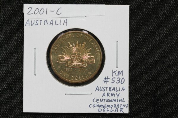 2001-C Australia Army Commemorative Dollar KM# 530 37ZJ