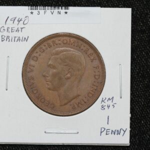 1940 Great Britain Penny KM# 845 3FVN