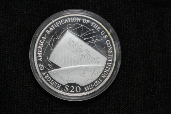 2007 Liberia $20 Ratification of the US Constitution KM# 716 30P8