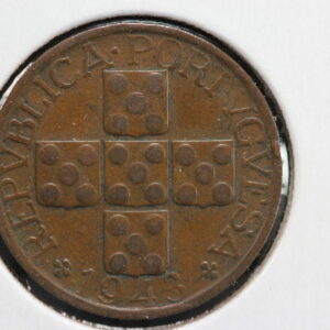 1943 Portugal 20 Centavos KM# 584 30P6