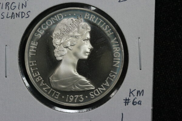1973 British Virgin Islands $1 KM# 6a 30QP
