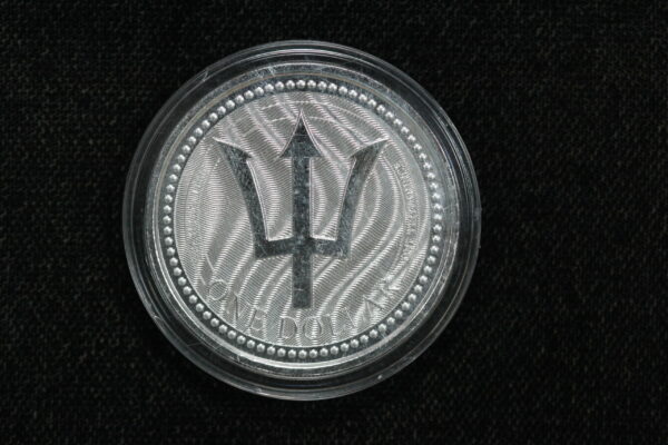 2017 Barbados $1 Trident 1oz Silver Coin 3NV0