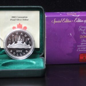 2003 Canada Queen Elizabeth II 50th Anniversary Coronation Silver Coin 3NUZ