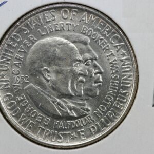1952 Booker T Washington George Washington Carver Half Dollar 3VJB