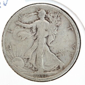 1917-S Walking Liberty Half Dollar Obverse Mintmark VG+ 3G1Z
