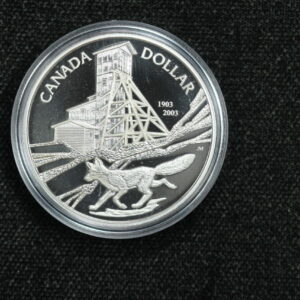 2003 Canada Cobalt Silver Discovery Commemorative $1 KM# 450 3GTG