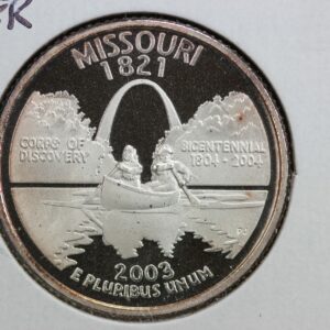2003-S Missouri State Quarter Silver Design Medal 3NND
