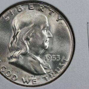 1953 Franklin Half Dollar BU 38AN