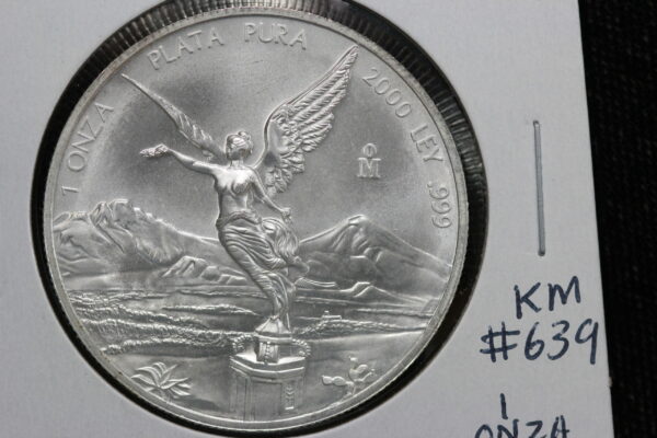 2000 Mexico Silver 1 oz Libertad KM# 639 38GP