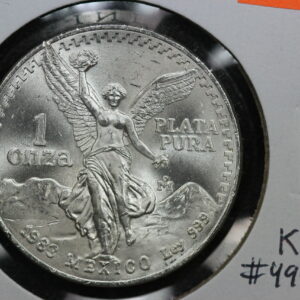 1983 Mexico Silver 1 oz Libertad KM# 494.1 3HBG
