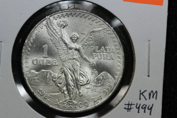1983 Mexico Silver 1 oz Libertad KM# 494.1 3HBG