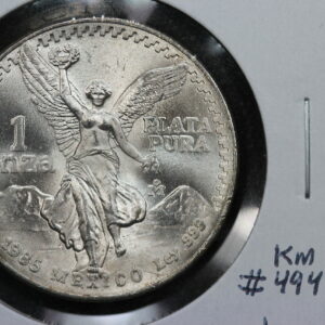 1985 Mexico Silver 1 oz Libertad KM# 494.1 39LO
