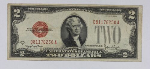 Series of 1928-G $2 United States Legal Tender Note Fr-1508 22BX