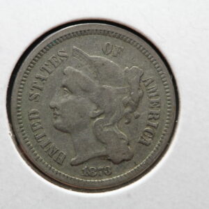 1873 Three Cent Nickel VF 320D