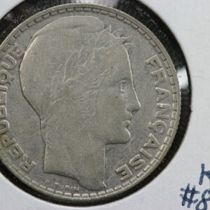 1934 France 10 Francs Silver KM# 878 2W7Z