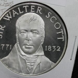 1971 Sir Walter Scott Bicentennaial Silver Medal 1771 - 1832 23HH