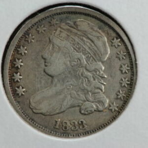 1833 Capped Bust Dime 1GUH