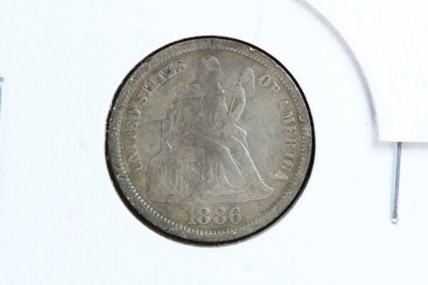 1886 Seated Liberty Dime VF++ 39BJ