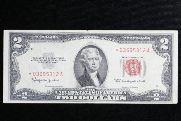 1953-C $2 Untied States Note F-1512 Star XF+ 3HKQ