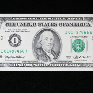 1993 $100 Federal Reserve Note F-2174-I CU+++++ 3HKH