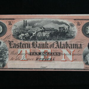 Easter Bank of Alabama $10 Eufaula AL 110-30 Wharf scene & Riverboat CU 3OSR