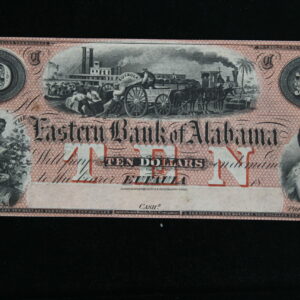 Easter Bank of Alabama $10 Eufaula AL 110-30 Wharf scene & Riverboat CU 3H2Z